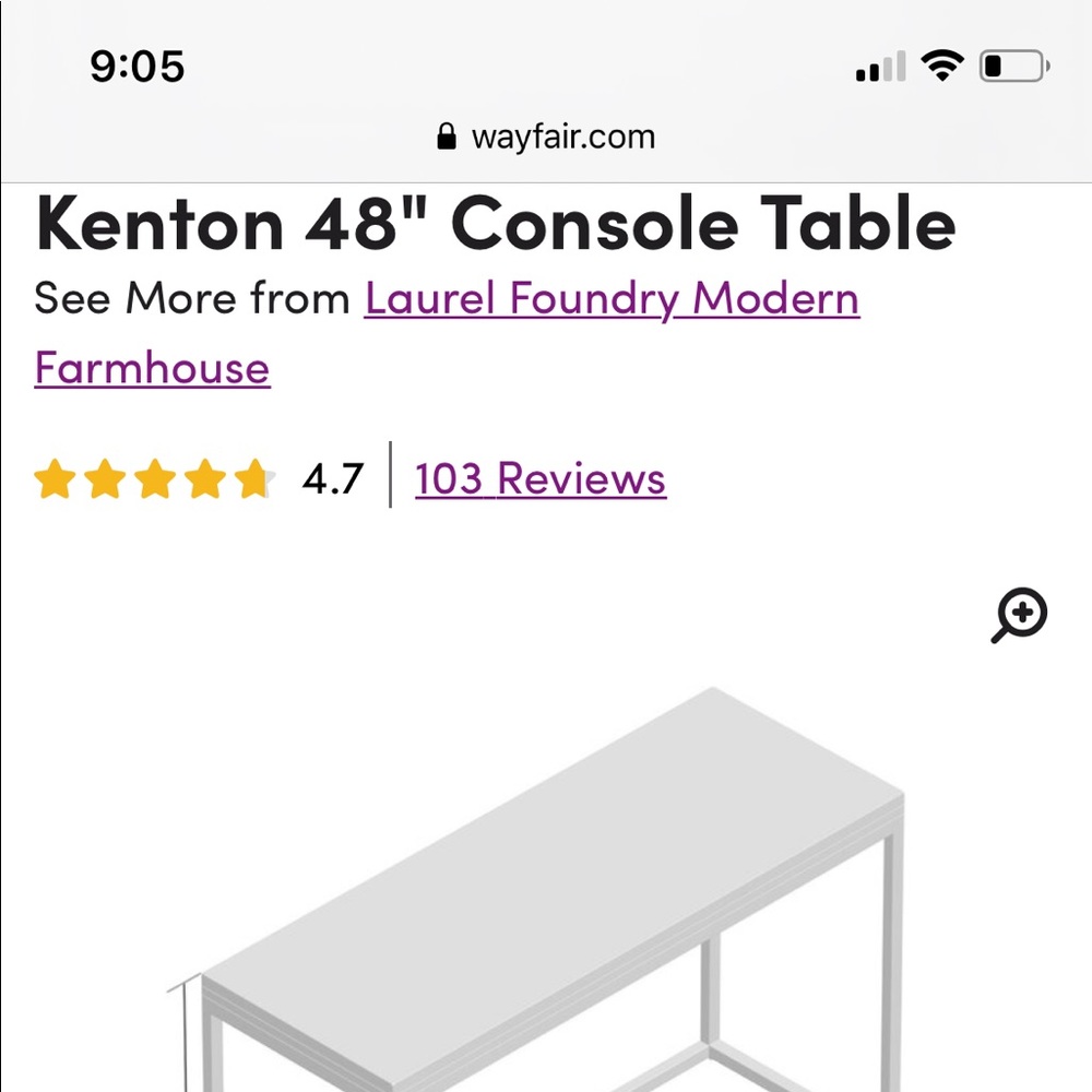 Console table - Picture 2 of 3